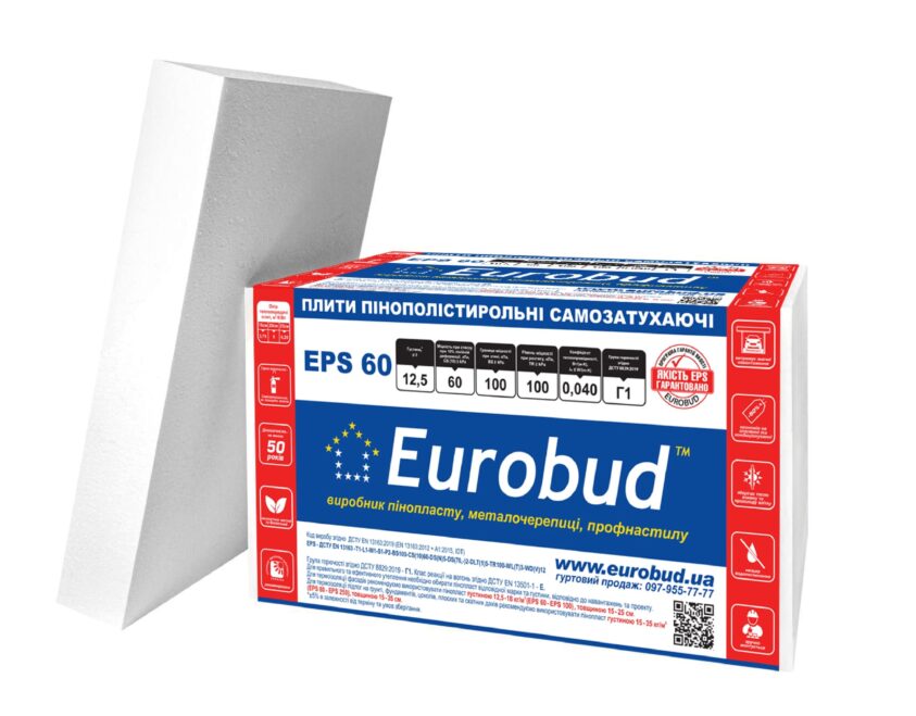 Пінопласт 35 Eurobud EPS-60 50 мм